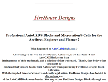 Tablet Screenshot of firehousedesigns-cadblocksandcells.com
